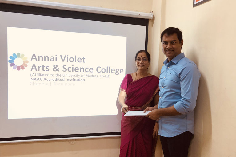 MOU with Annai Violet College of Arts and Science - Chennai. 